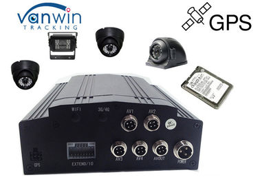 CCTV mobile DVR di sorveglianza del dispositivo dell'indicatore di posizione di GPS dell'automobile di 4CH 3G GPS 720P HDD