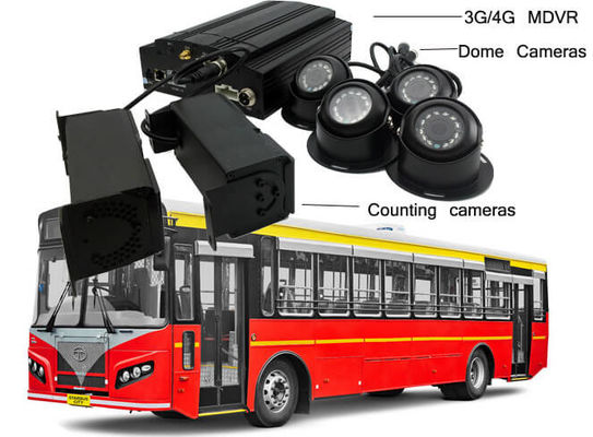 macchine fotografiche binoculari VPC DVR mobile del CCTV 720P 4 per un bus di 23 passeggeri