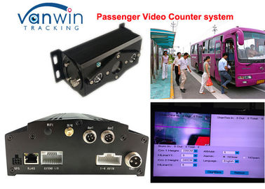 Video cellulare DVR del contatore HD di 4CH persone/sistema del dvr dell'automobile della gestione bus di HDD