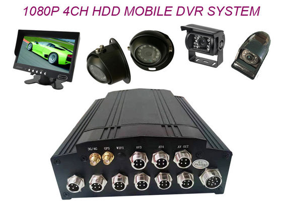 Sensore mobile GPS 720P della carta DVR 4CH 3G 4G WIFI G di deviazione standard di MDVR Mini Size